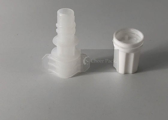 Kleiner tüllen-Kappen-Nahrungsmittelgrad Durchmessers 5mm Plastikmit PET Materialien, weiße Farbe